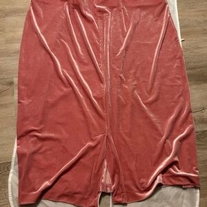 Eloquii - Pink Column Velvet Skirt (US 24)